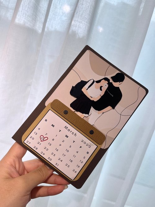 Capies手作精品禮物 客製化│似顏繪│情侶│生日│情人節│回憶無臉畫手工書 B款
