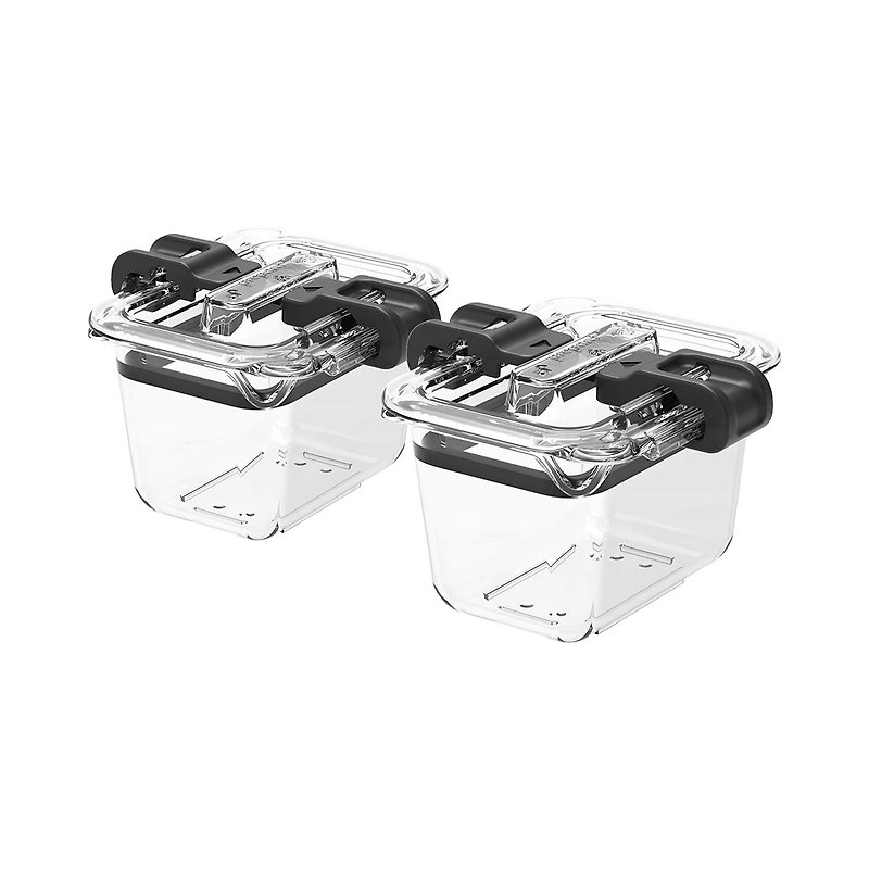 Latchlok series TRITAN crisper (No. 1) - 120ml / set of two - Lunch Boxes - Plastic Transparent