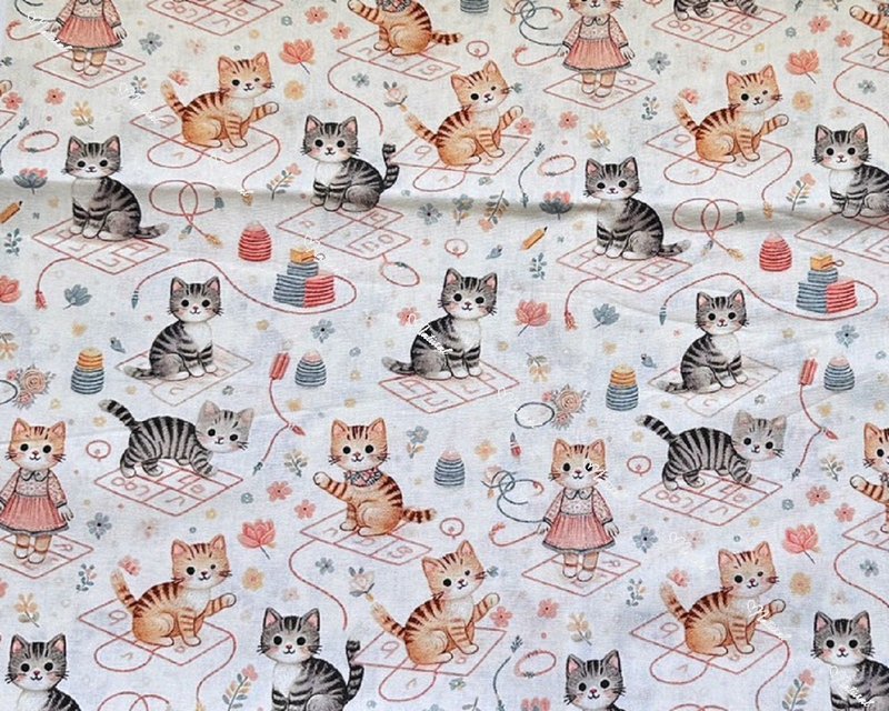 【可愛動物圖案】薄棉布 花色布料挑選 客製包袋 - 編織/刺繡/羊毛氈/縫紉 - 棉．麻 多色