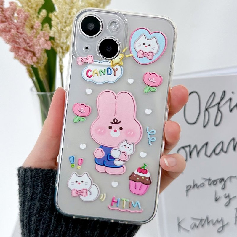iPhone Galaxy Rumi anti-drop and scratch-resistant for Transparent Phone Case - 手機殼/手機套 - 塑膠 多色