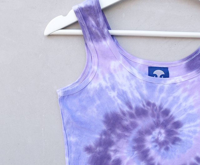 Tie Dye By Funky Sunshine 1841 Large Double Strap Crop Top