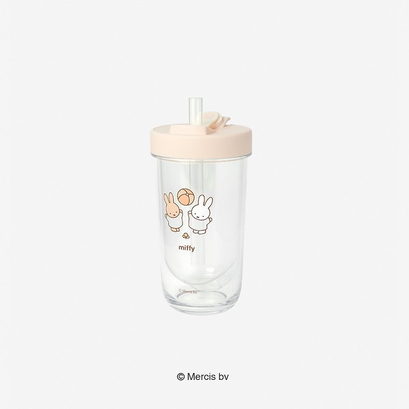 Tou mini drink cup-miffy playing ball - กระติกน้ำ - พลาสติก สีใส
