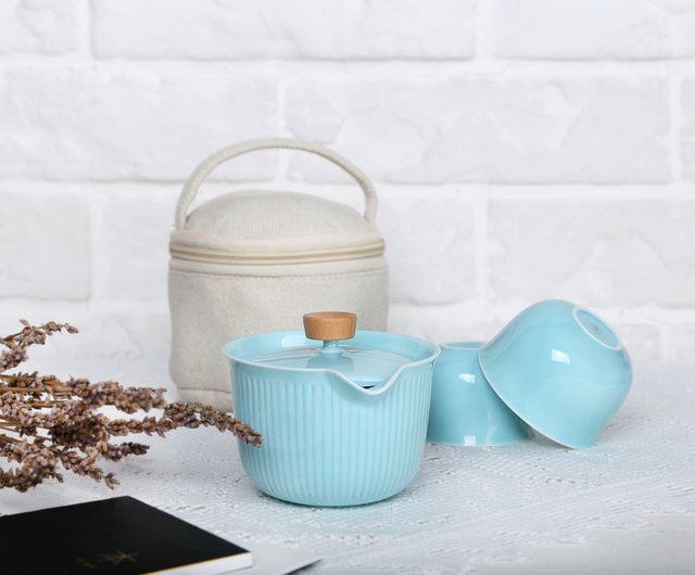 Burnt Cream Sharing Cup Set(175ml) - Shop Eilong Teapots & Teacups