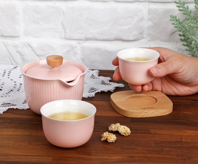 Burnt Cream Sharing Cup Set(175ml) - Shop Eilong Teapots & Teacups