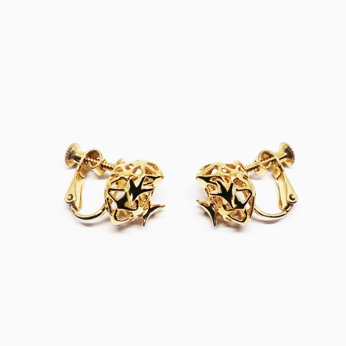 K18GPまめひよこイヤリングSV925【Pio by Parakee】gold chick earring