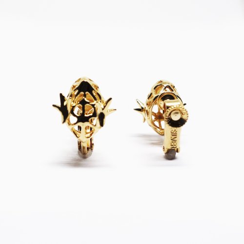 K18GPまめひよこイヤリングSV925【Pio by Parakee】gold chick earring