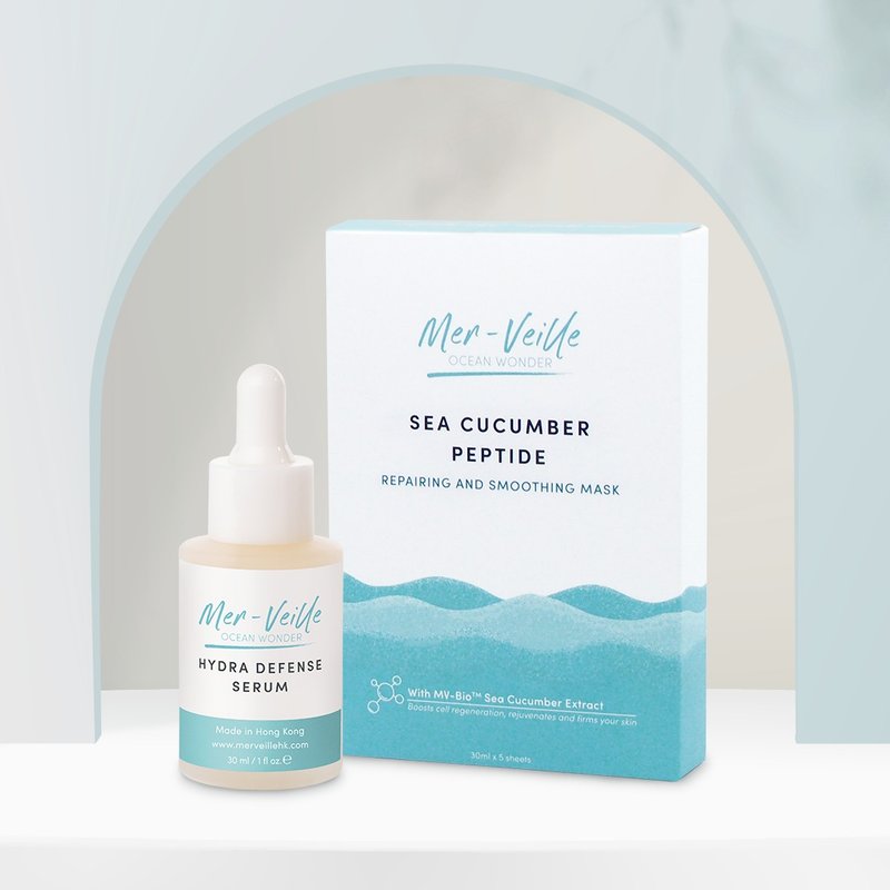 Sea Cucumber Collagen Regeneration Anti-aging Combination | Enhance collagen self-generation repair barrier, anti-oxidation and skin rejuvenation - เอสเซ้นซ์/แอมพูล - สารสกัดไม้ก๊อก 