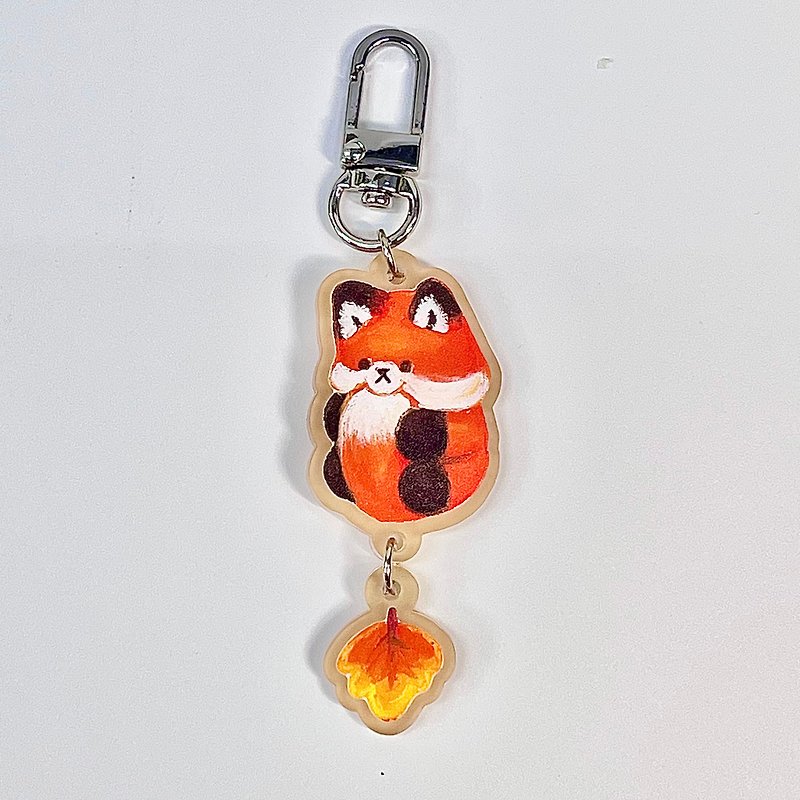 keyring fluffy gang | fox - Charms - Acrylic Orange