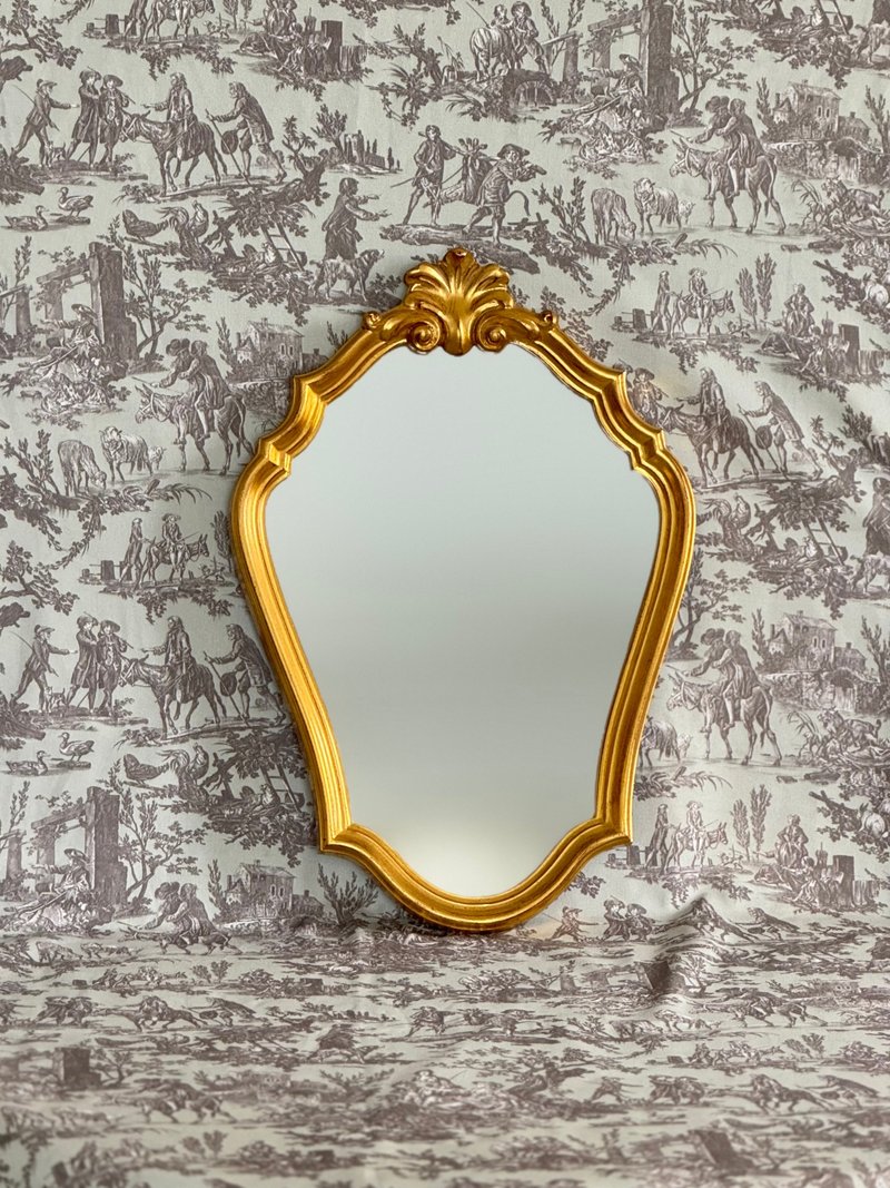 40669-Elegant French antique gilding mirror - ตกแต่งผนัง - วัสดุอื่นๆ 