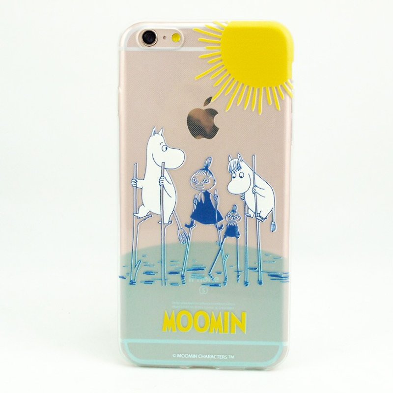 Moomin正版授權-空壓殼手機保護殼【Follow me】 - 手機殼/手機套 - 矽膠 藍色
