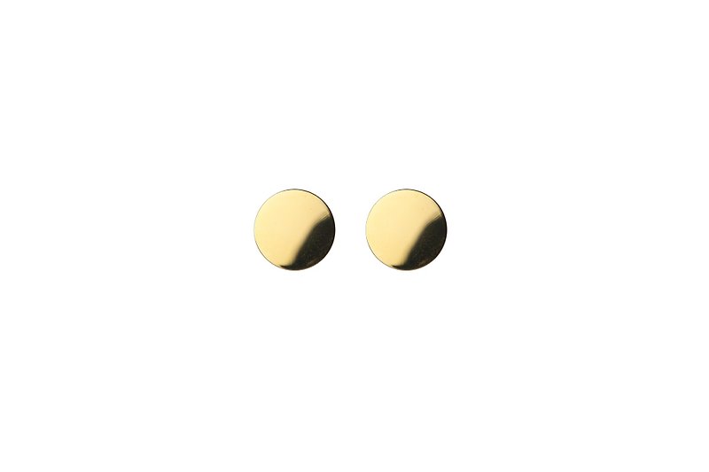 BMF 耳環（黃銅） - 耳環/耳夾 - 其他金屬 橘色