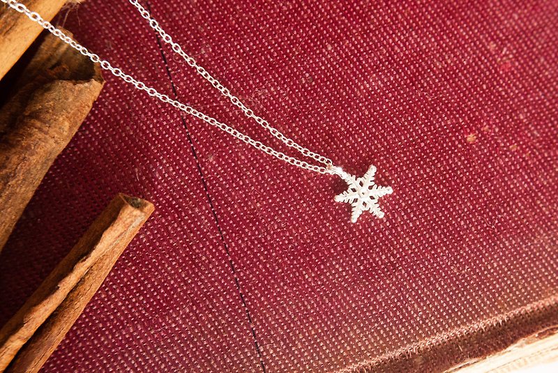 1 +! _ Sterling silver _ wishing _ snowflake sterling silver necklace _ gift _ exchange gift _ sister - Necklaces - Other Metals Silver