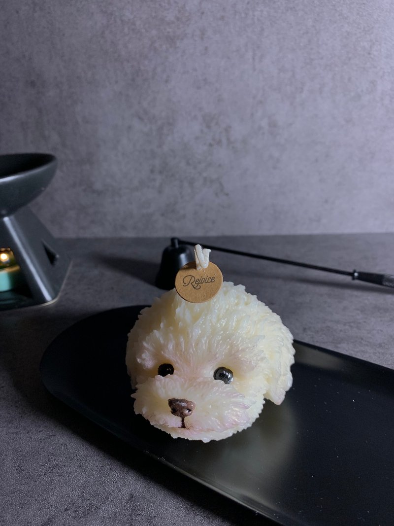 Poodle shaped scented candle - เทียน/เชิงเทียน - ขี้ผึ้ง 