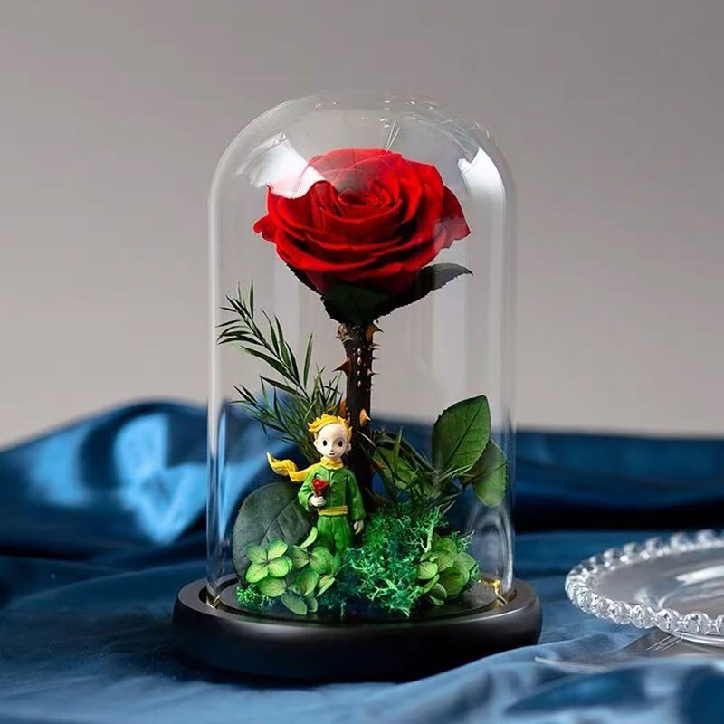小王子的星塵玫瑰 永生花玻璃罩 - 擺飾/家飾品 - 植物．花 