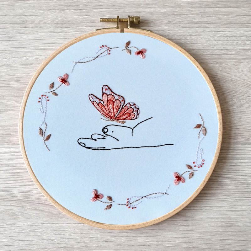 刺繡 蝴蝶 hand embroidery DIY, Butterfly pattern pdf - 其他數位設計 - 其他材質 