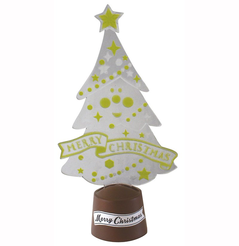 【Japan Decole】 Christmas limited edition ★ concombre LED shiny Christmas tree - โคมไฟ - อะคริลิค สีใส