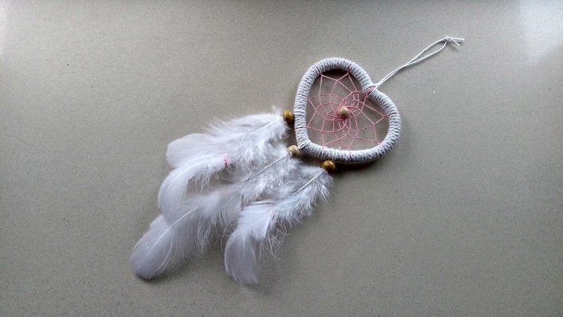 Dream Catcher // Decoration // Heart // Pink - Items for Display - Other Materials Pink