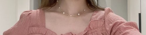 YuanPearl園珍手作 YuanPearl極光小燈泡天然近圓滿天星珍珠項鍊銀鍍18k真金材質通勤