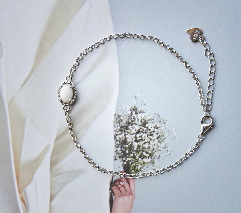 Moonlight - 925 sterling silver - สร้อยข้อมือ - เงินแท้ สีเงิน