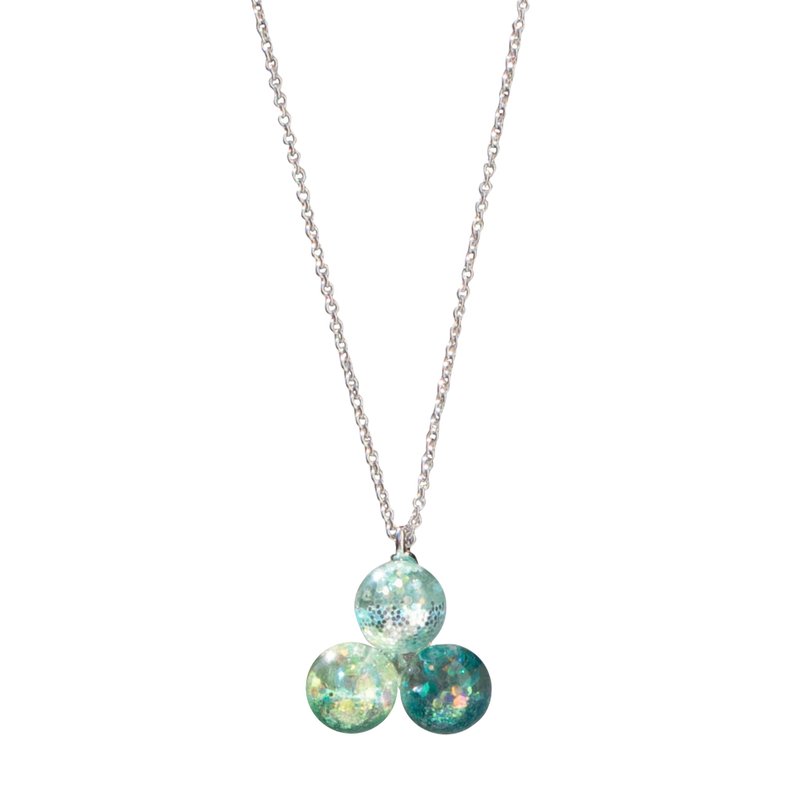 Colorful Snowball Pinwheel Necklace - 項鍊 - 玻璃 