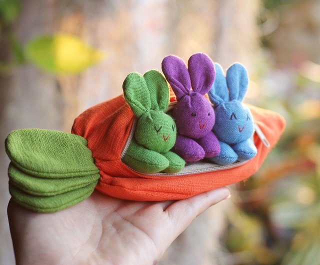 organic stuffed easter bunny