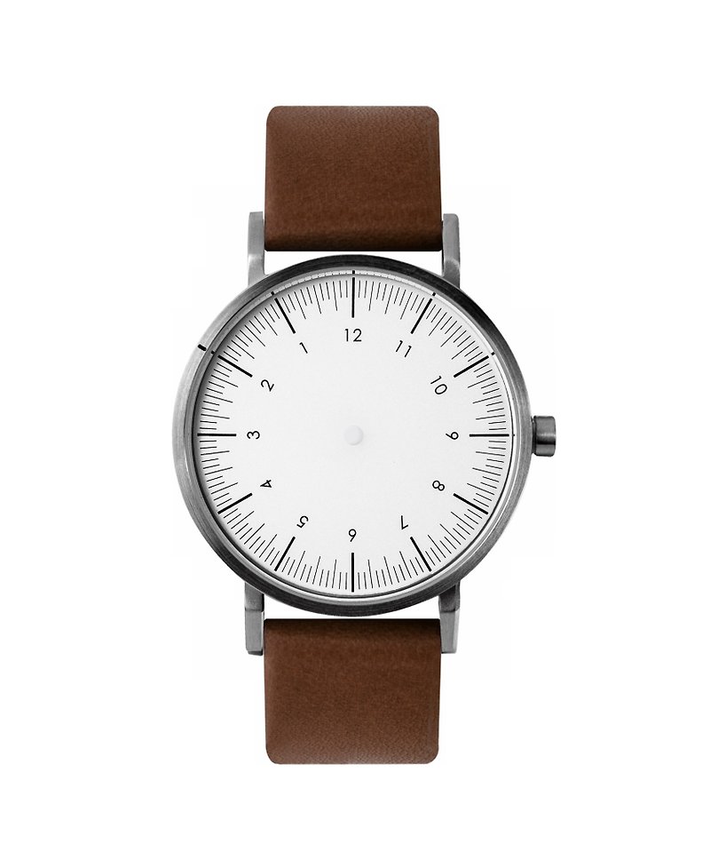 Simpl Watch - Misty Brown - 男錶/中性錶 - 不鏽鋼 銀色