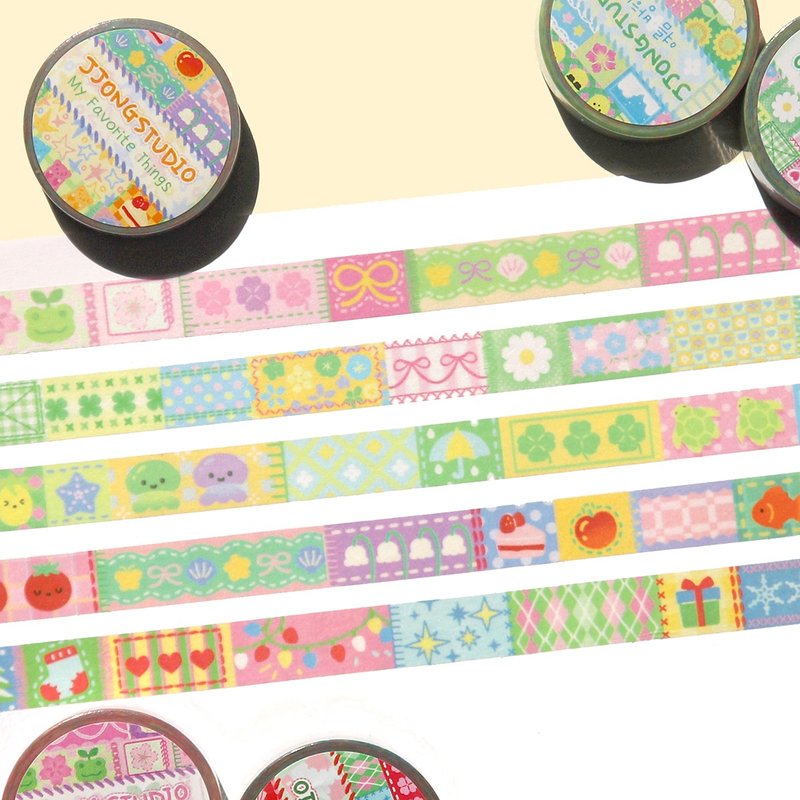 quilt patchwork washi tape - มาสกิ้งเทป - กระดาษ หลากหลายสี