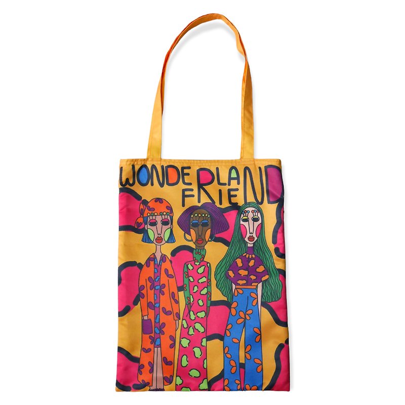 TOTE BAG / WONDERLAND / YELLOW - Handbags & Totes - Other Materials Multicolor