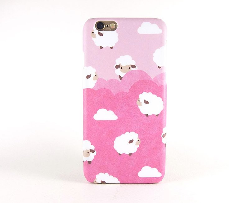 Fluffy sheep (Pink) iPhone case 手機殼 เคสมือถือแกะ - Phone Cases - Plastic Pink