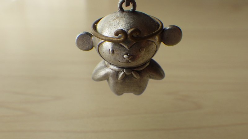 Monkey King Pendant - สร้อยคอ - โลหะ สีเงิน