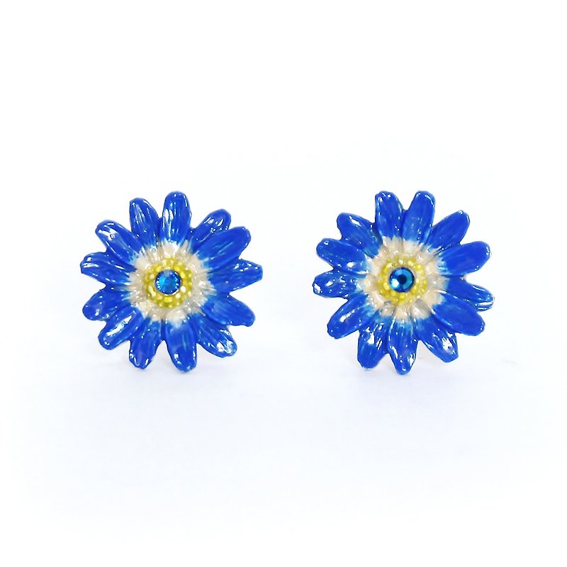 Cineraria Cineraria / Earrings PA430 - Earrings & Clip-ons - Other Metals Blue