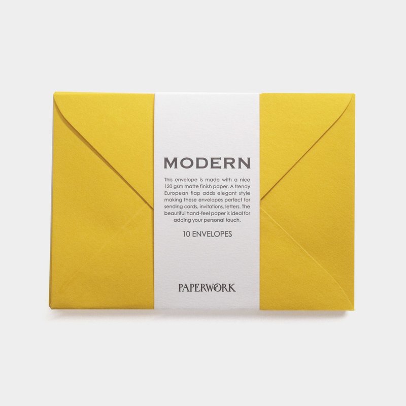 A6 Envelope / Morden / Yellow - Envelopes & Letter Paper - Paper Yellow