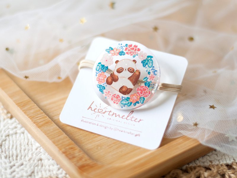 Original design panda hair tie - ที่คาดผม - อะคริลิค สึชมพู