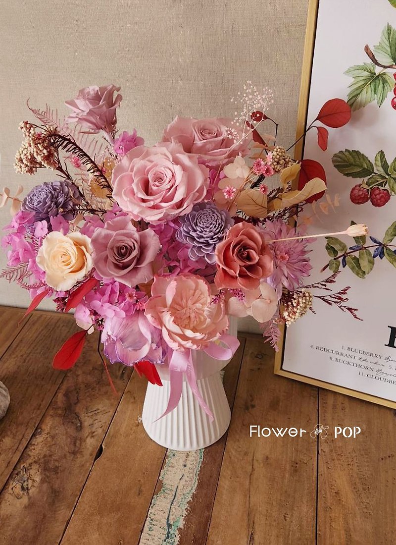 Versailles a little height H44 cm Preserved flower works - Dried Flowers & Bouquets - Plants & Flowers Pink