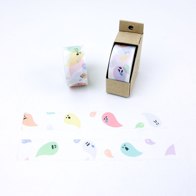 Xiaochuang Socks-Ghost Paper Tape - มาสกิ้งเทป - กระดาษ ขาว