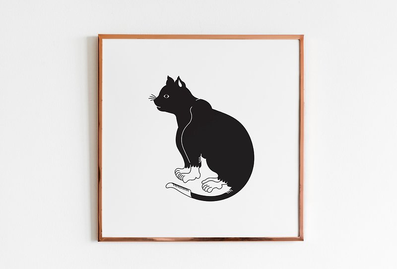 Black Cat Original Poster - 海報/掛畫/掛布 - 紙 白色