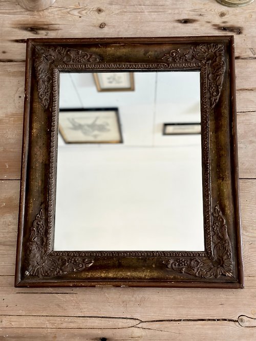 JSVS 古董家飾選物店 30689 令人屏息的法國古董壁掛鏡古框