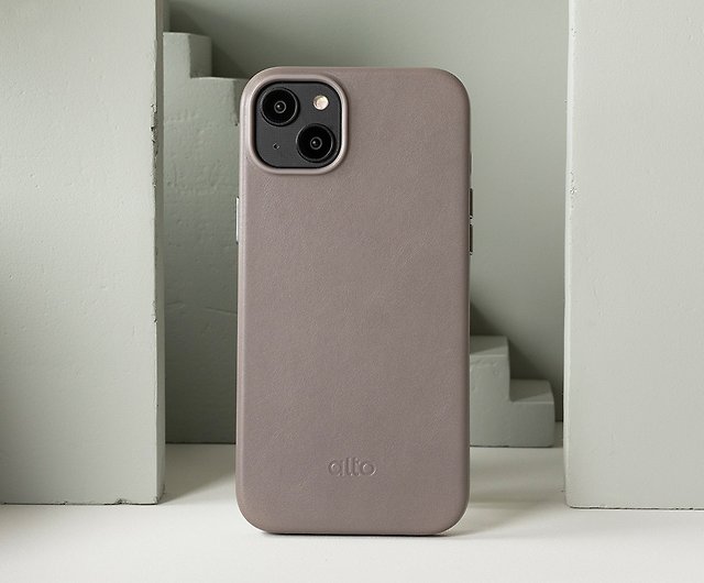 Leather Case –Cement Gray (iPhone 14 Pro/Max/Pro Max) - Shop alto