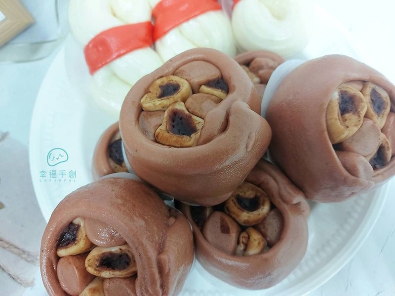 閏月 豬腳麵線饅頭  慶生 祝壽饅頭 造型饅頭 - 麵包/吐司 - 新鮮食材 