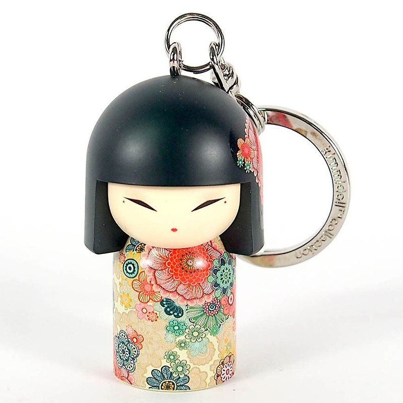 Keychain - Tamako beautiful heart [Kimmidoll and blessing doll] - Keychains - Pottery Multicolor