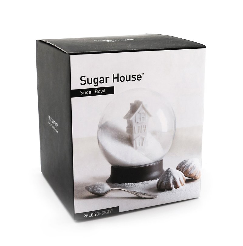【PELEG-DESIGN】 Sugar House Dream Blown Sugar Can - Food Storage - Plastic White