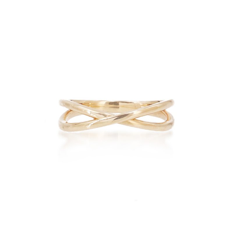 Visel interlaced gold ring - General Rings - Precious Metals Gold