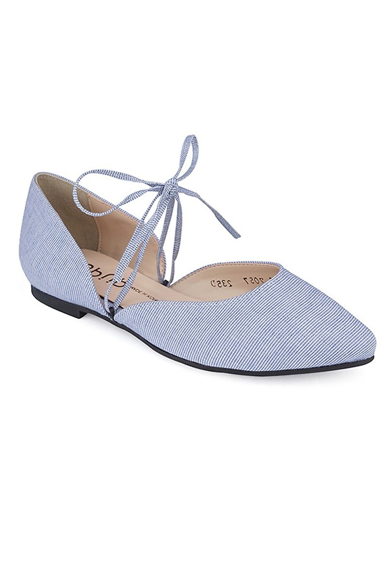 SPUR Straps Dorsay Flats LS7057 SKY BLUE - Women's Casual Shoes - Other Materials 