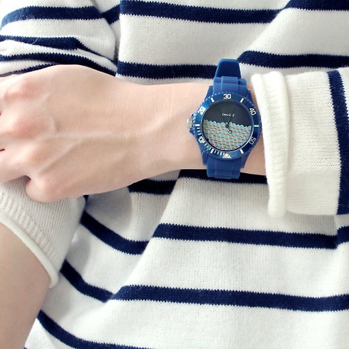 PICONO Watches 【PICONO】方塊遊樂場運動手錶-藍 / BA-BP-01