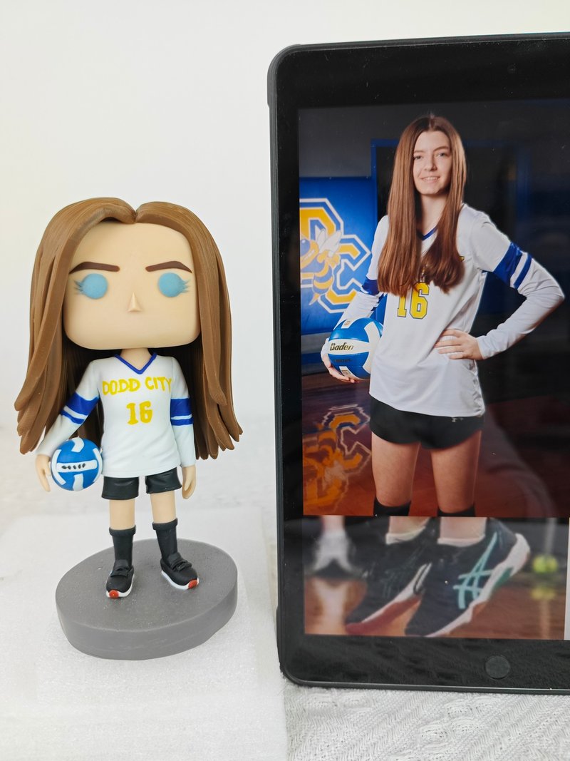 【客製化3D人像公仔】訂製手工Funko Pop男生朋友老公生日禮物 - 公仔/玩偶 - 黏土 多色