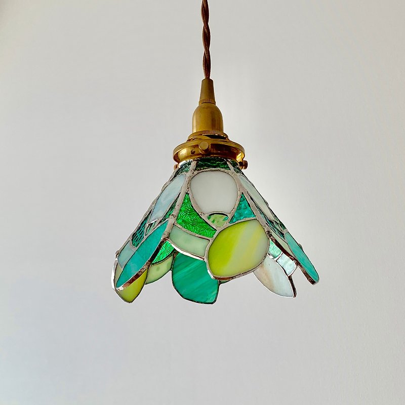 ロマンティックナイト リーフガーデン ガラス Bay View - 燈具/燈飾 - 玻璃 綠色