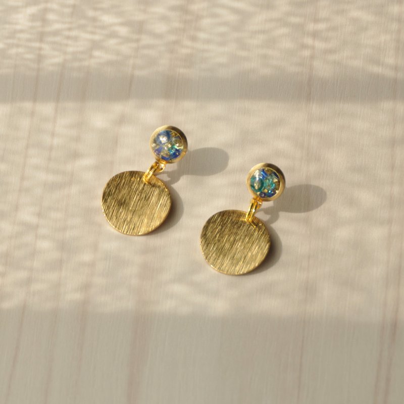 Turn the stone into gold - Earrings & Clip-ons - Resin Gold