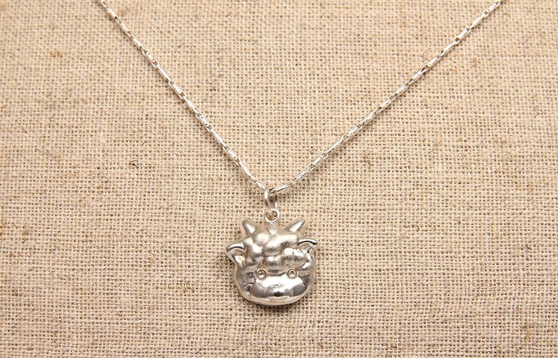//haus// Little Sheep Necklace Handmade Silver Jewelry - Necklaces - Other Metals Silver