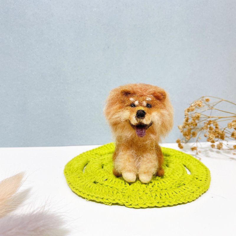 Wool Felt Pet Custom-Chow Chow Doll, customized, please provide photo estimate, do not place an order directly - Stuffed Dolls & Figurines - Wool 