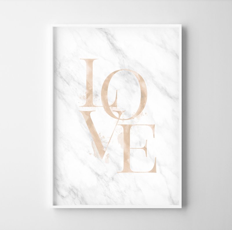 LOVE print customizable posters - โปสเตอร์ - กระดาษ 